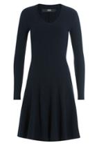 Steffen Schraut Steffen Schraut Textured Stretch Dress - Blue