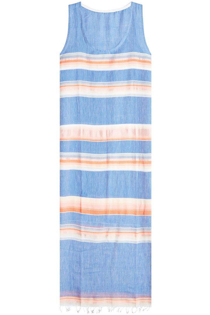 Lemlem Lemlem Striped Cotton Dress - Blue