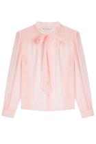 Philosophy Di Lorenzo Serafini Philosophy Di Lorenzo Serafini Sheer Chiffon Blouse - Rose