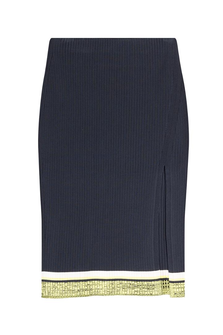Rag & Bone Rag & Bone Sheridan Ribbed Skirt - Blue