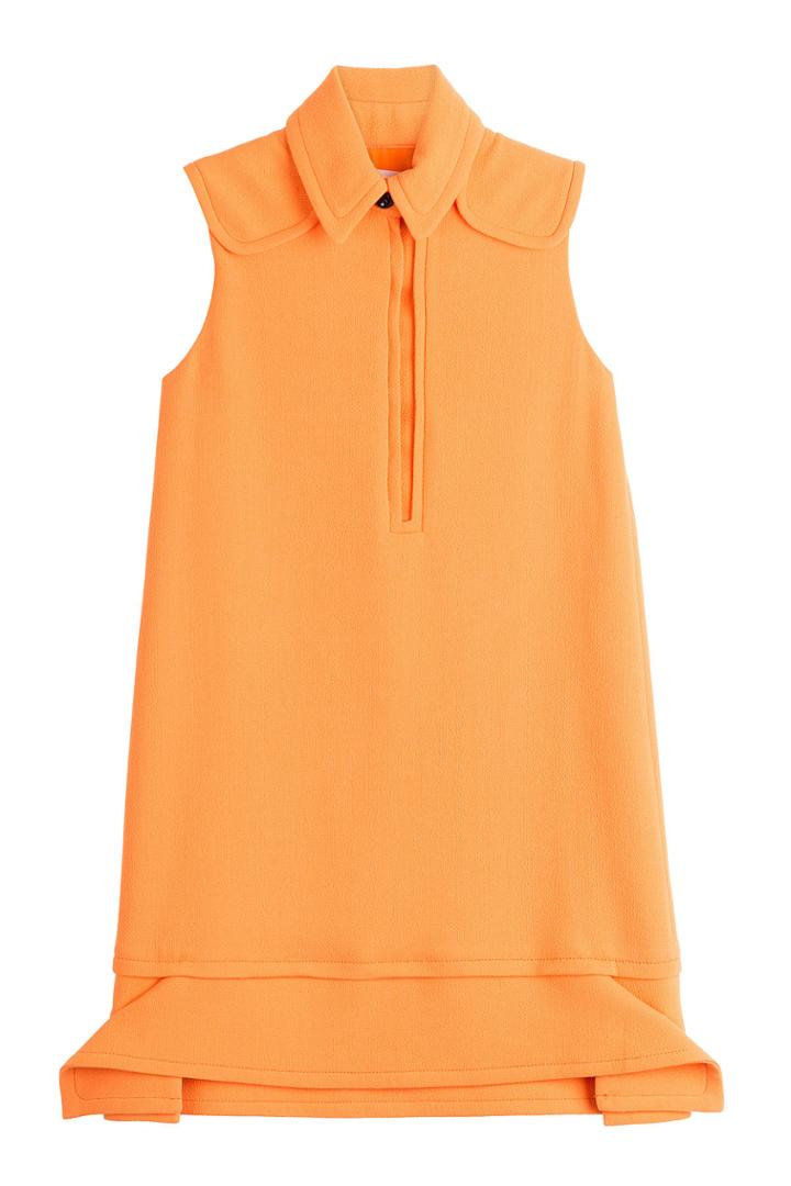 Victoria, Victoria Beckham Victoria, Victoria Beckham Wool Sleeveless Button-down Tunic Dress