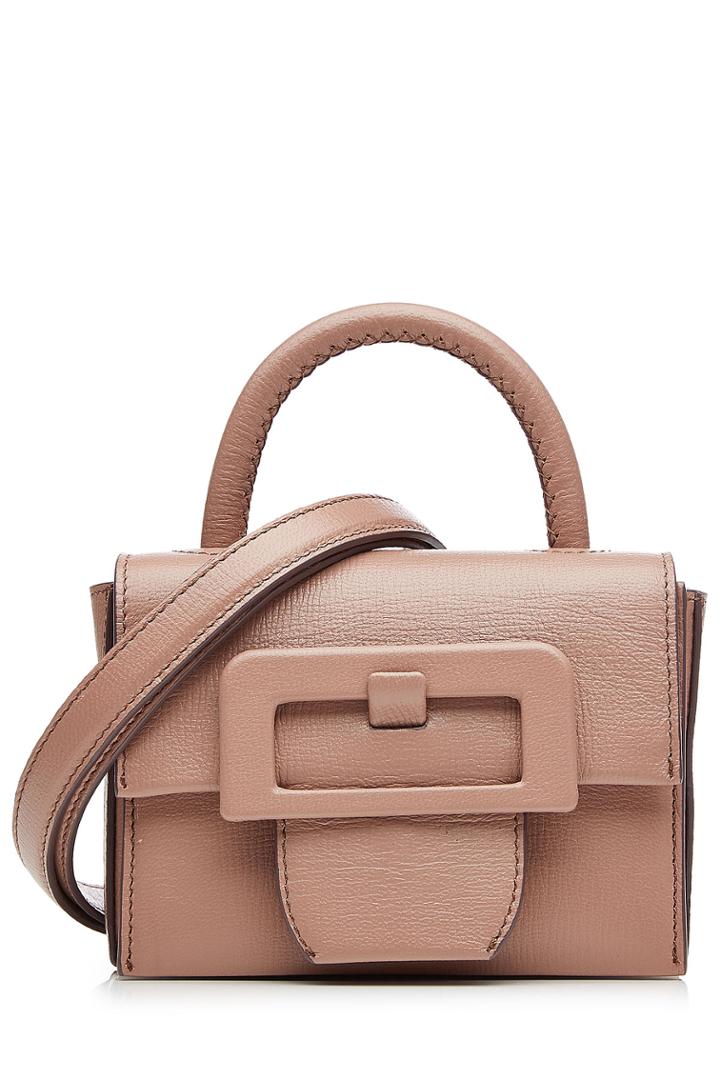 Maison Margiela Maison Margiela Leather Petite Satchel With Oversized Buckle - Rose