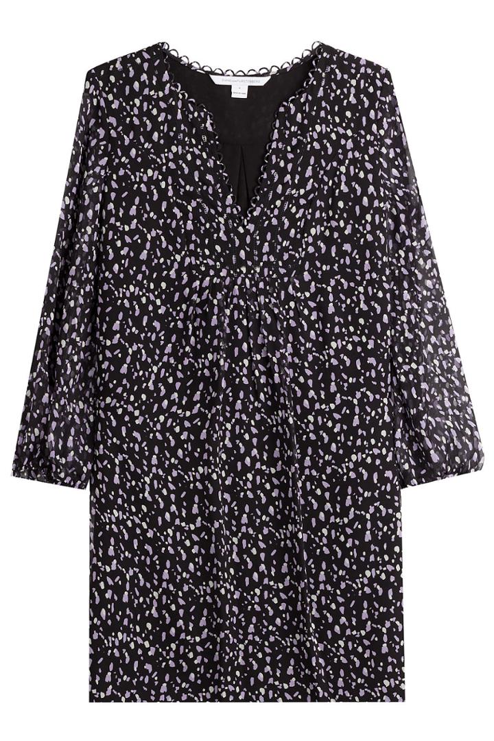 Diane Von Furstenberg Diane Von Furstenberg Printed Silk Chiffon Dress - Animal Print