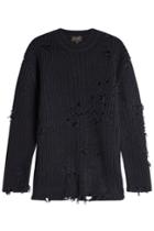 Yeezy Yeezy Distressed Pullover With Wool - Black