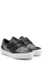 Robert Clergerie Robert Clergerie Sneakers With Printed Fabric And Leather - Black