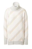 Jil Sander Jil Sander Cashmere Striped Turtleneck Pullover