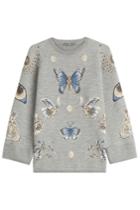 Alexander Mcqueen Alexander Mcqueen Printed Sweatshirt With Wool And Silk