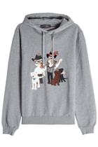 Dolce & Gabbana Dolce & Gabbana Cotton Hoody With Appliqué - Grey