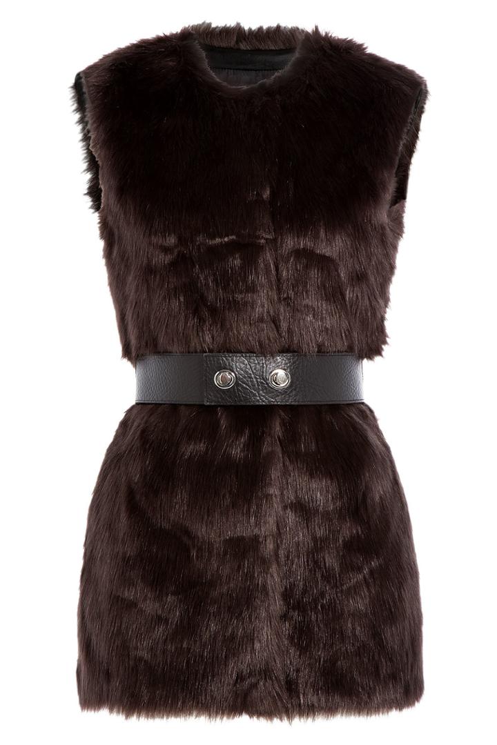 Karl Lagerfeld Karl Lagerfeld Faux Fur Vest - None