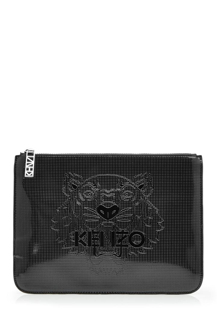 Kenzo Kenzo Zipped Leather Pouch