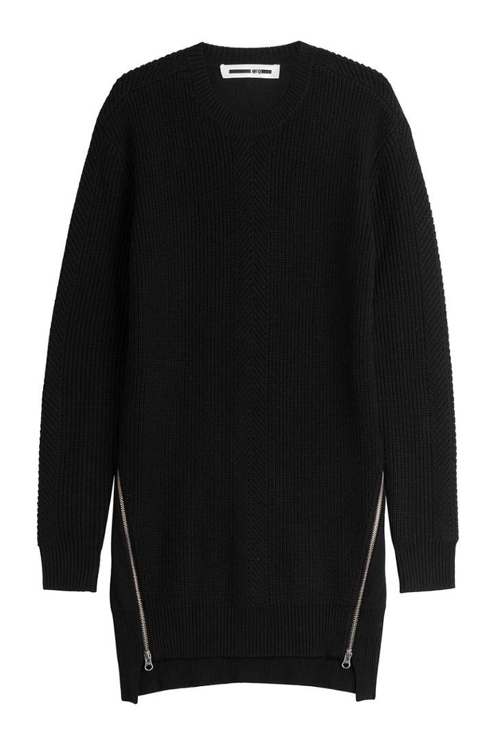 Mcq Alexander Mcqueen Mcq Alexander Mcqueen Wool Chevron Knit Pullover - Black