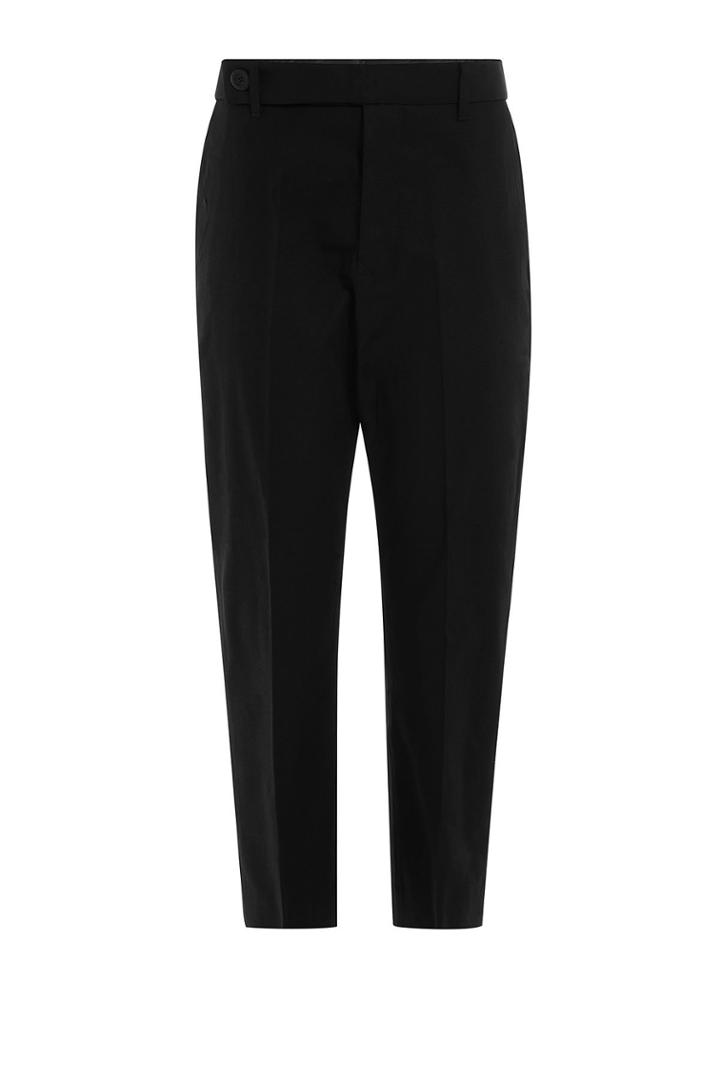 Rick Owens Rick Owens Cropped Cotton Pants - Black