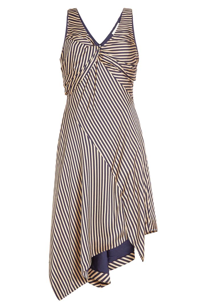 Jonathan Simkhai Jonathan Simkhai Striped Twist Midi Dress
