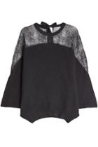 Red Valentino Red Valentino Pullover With Wool, Angora, Cashmere And Lace
