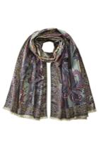 Etro Etro Printed Silk-wool Scarf - Multicolored