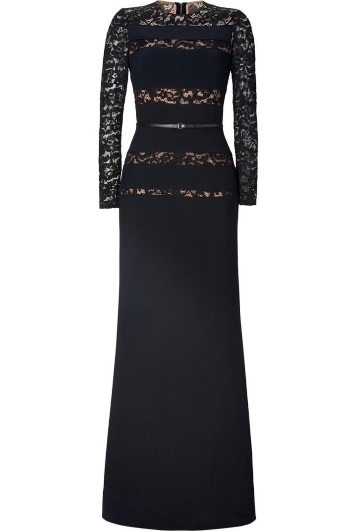 Elie Saab Lace Paneled Gown