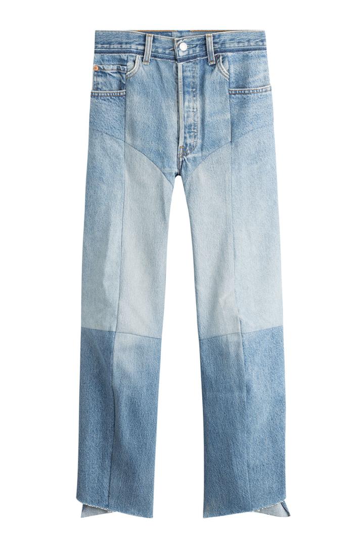 Vetements Vetements Straight Leg Patchwork Jeans