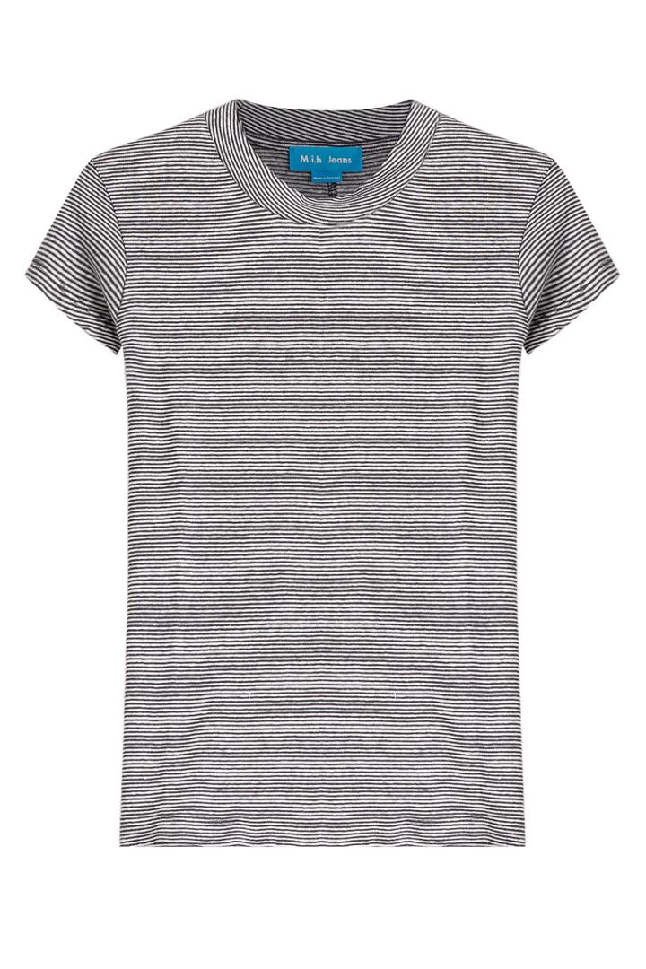 M I H M I H Striped Cotton-linen T-shirt - Stripes