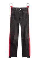 Vetements Vetements Straight Leg Jeans With Leather