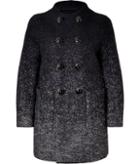 Dsquared2 Wool Herringbone Color Fade Coat