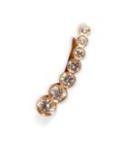 Sophie Bille Brahe Gold/diamond Petite Croissant De Lune Earring