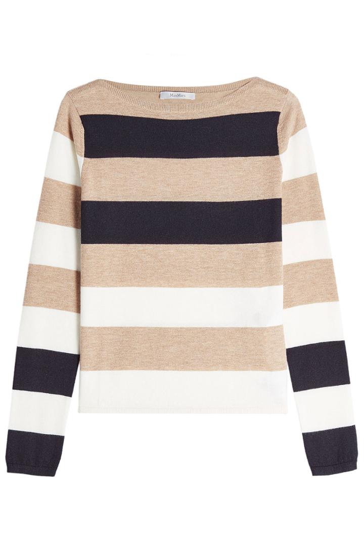 Max Mara Max Mara Striped Cashmere Pullover