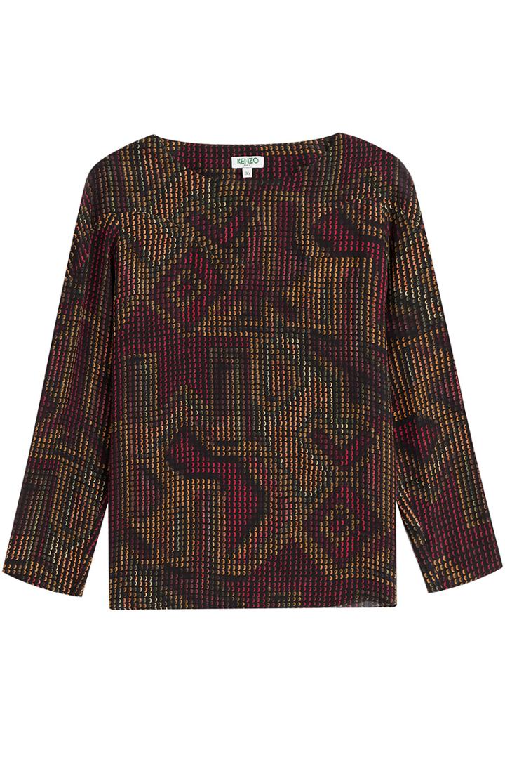Kenzo Printed Silk Blouse