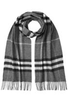 Burberry Shoes & Accessories Burberry Shoes & Accessories Printed Cashmere Scarf - Grey