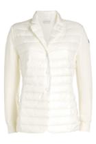 Moncler Moncler Quilted Down Jacket With Cotton Sleeves