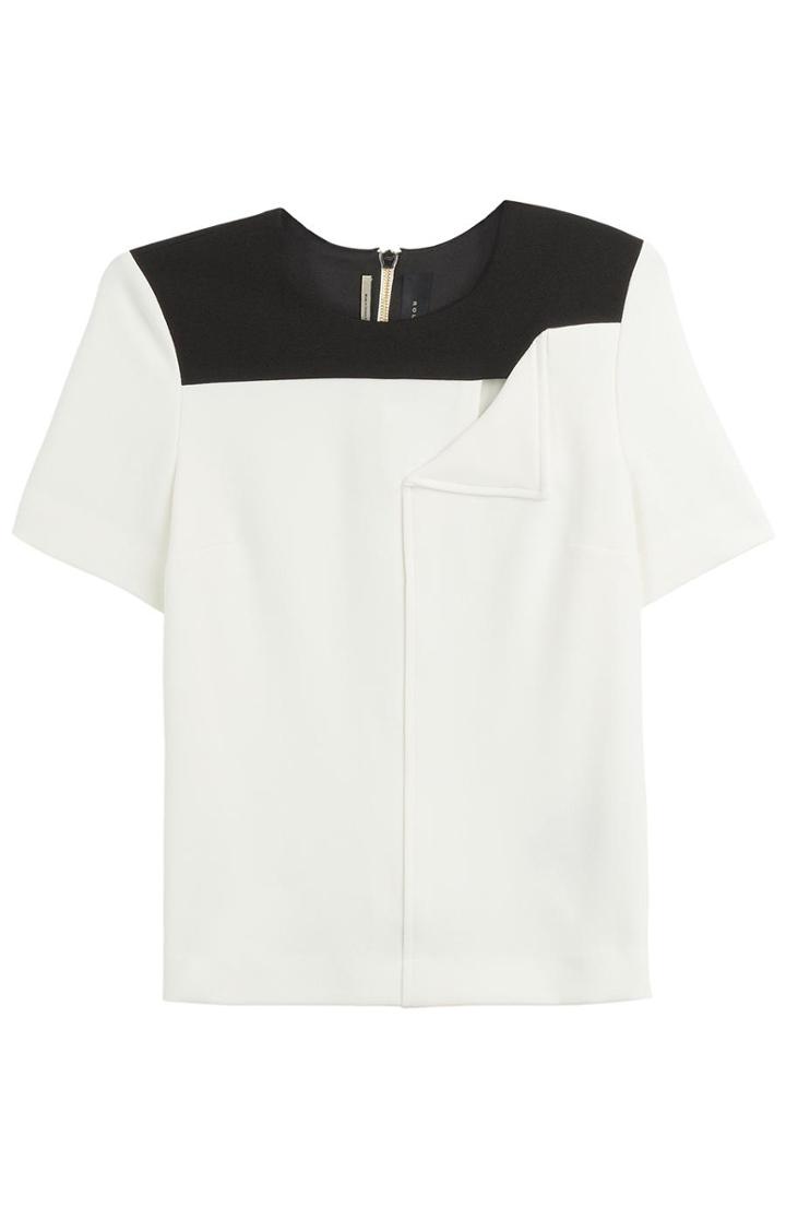 Roland Mouret Hanch Crepe Top