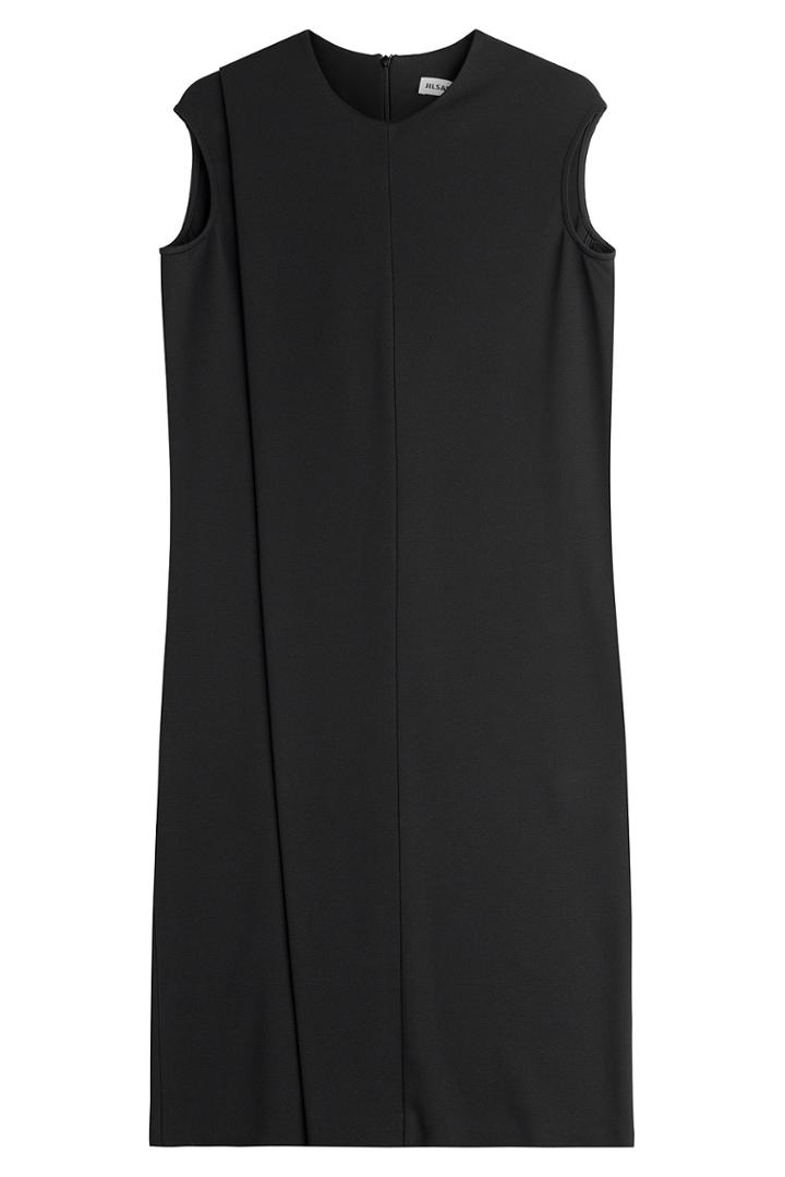 Jil Sander Jil Sander Stretch Knit Jersey Dress - Black