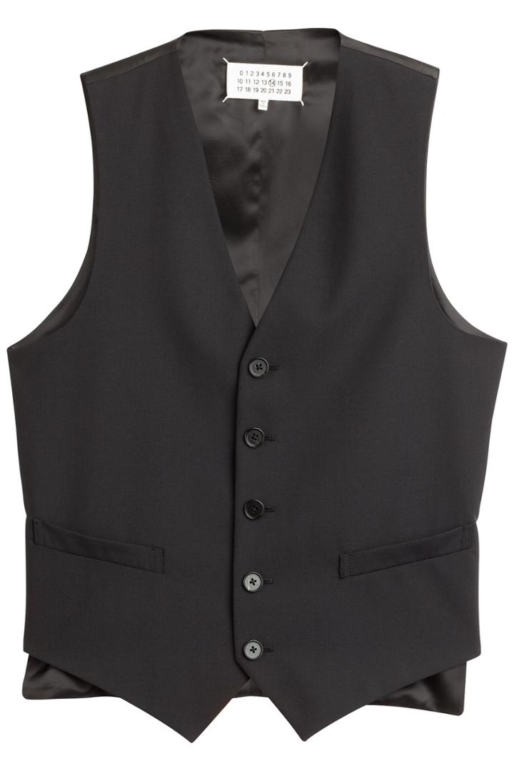 Maison Margiela Maison Margiela Virgin Wool Vest - Black