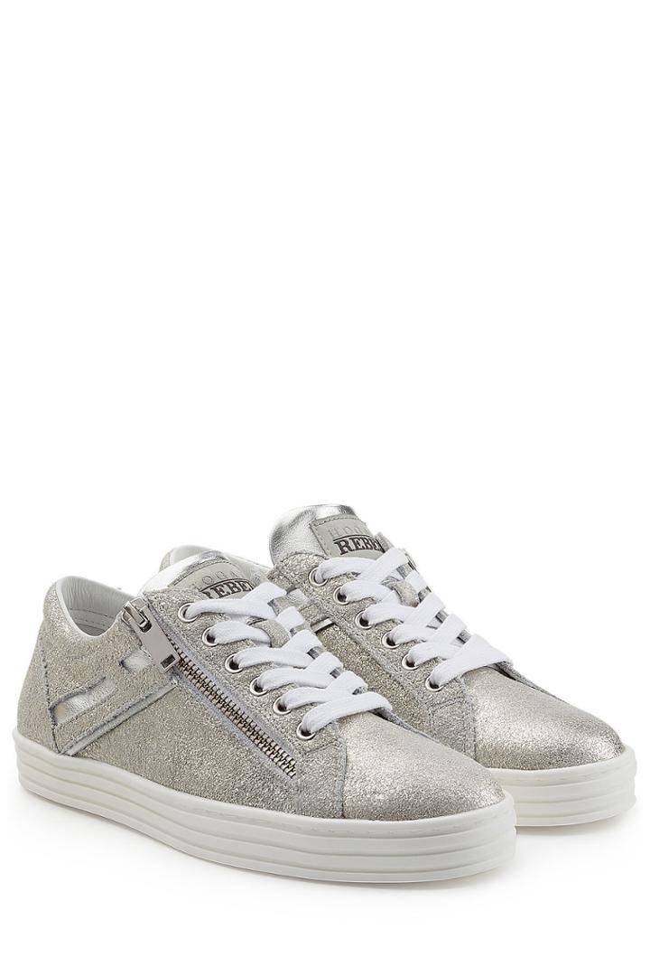 Hogan Rebel Hogan Rebel Metallic Suede Sneakers