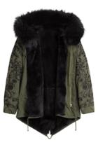 Barbed Barbed Cotton Parka With Raccoon Fur