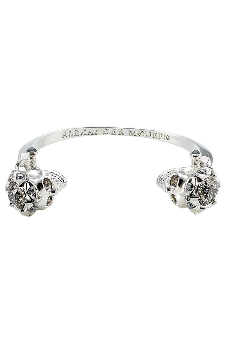 Alexander Mcqueen Alexander Mcqueen Embellished Skull Bracelet
