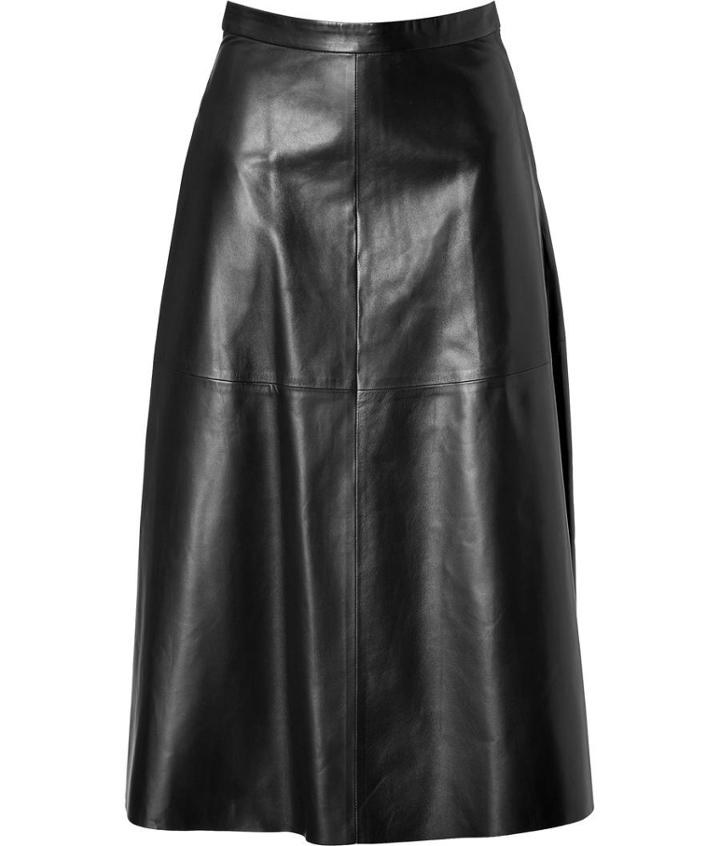 Valentino Leather Midi-skirt