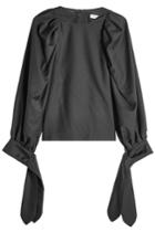 Nobi Talai Nobi Talai Virgin Wool Top With Bows