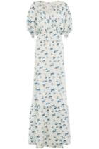 Vilshenko Vilshenko Printed Silk Maxi Dress