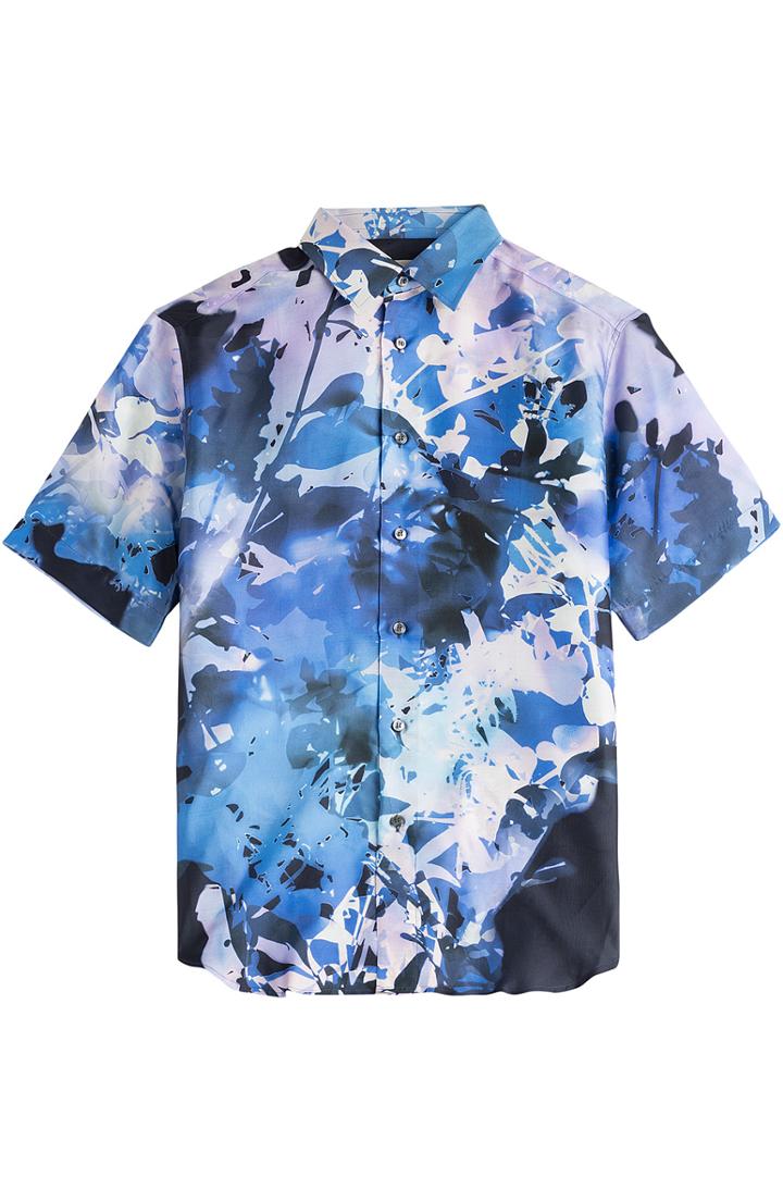 Brioni Printed Silk Shirt