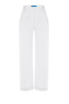M I H Jeans M I H Jeans Cotton Wide Leg Culottes - White