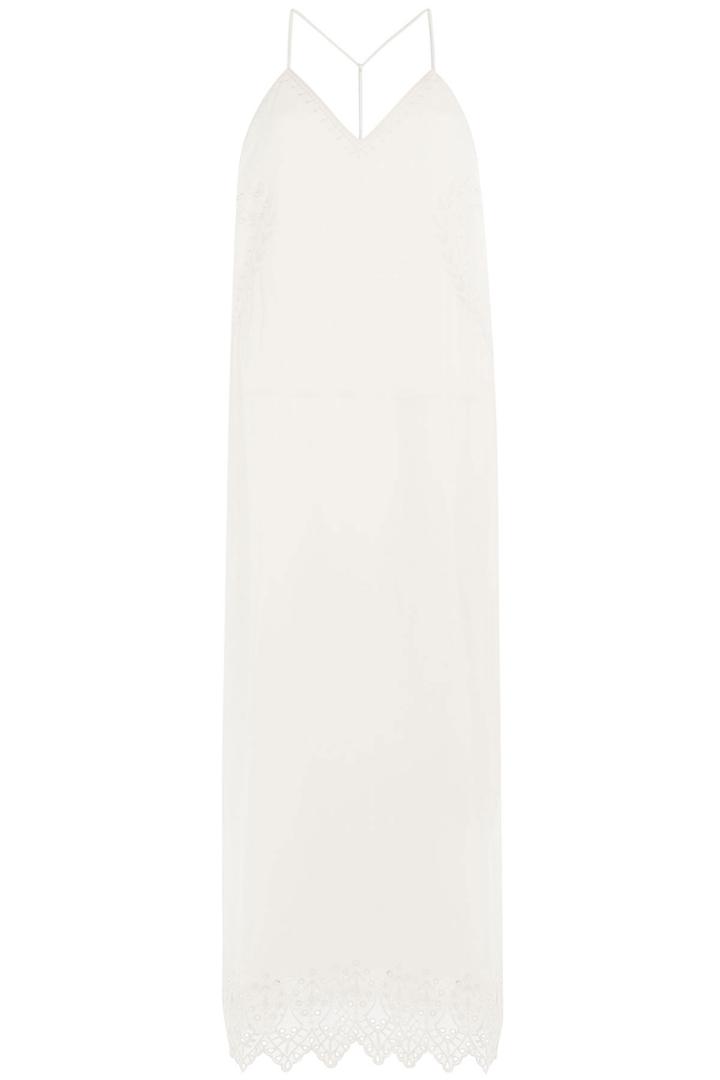 Iro Iro Maxi Dress With Embroidery - White