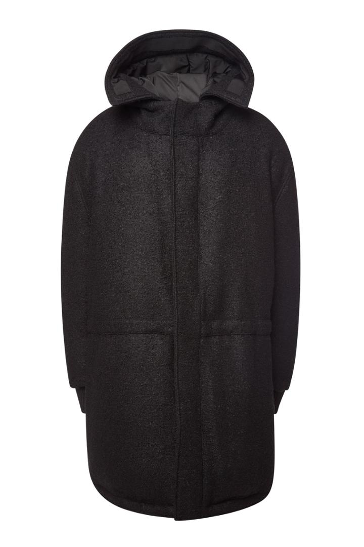 Raf Simons Raf Simons Down Parka With Virgin Wool And Mohair