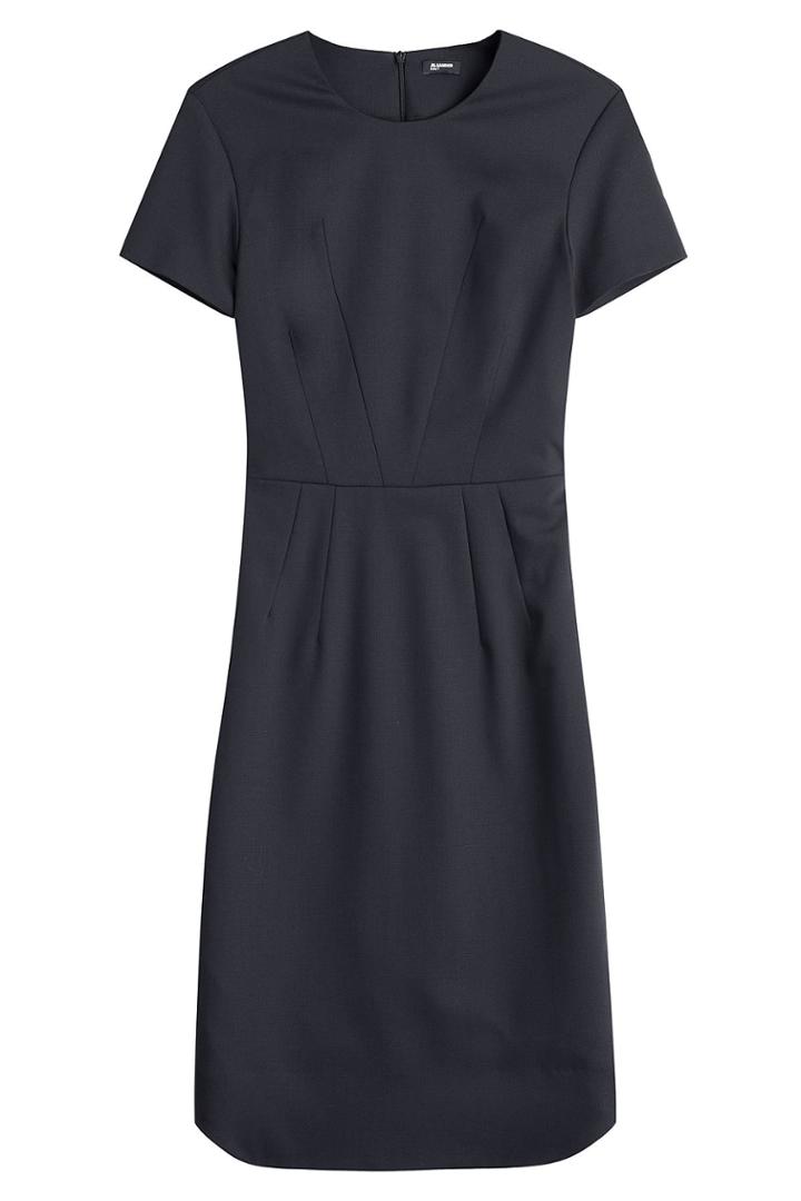 Jil Sander Navy Jil Sander Navy Dress With Wool