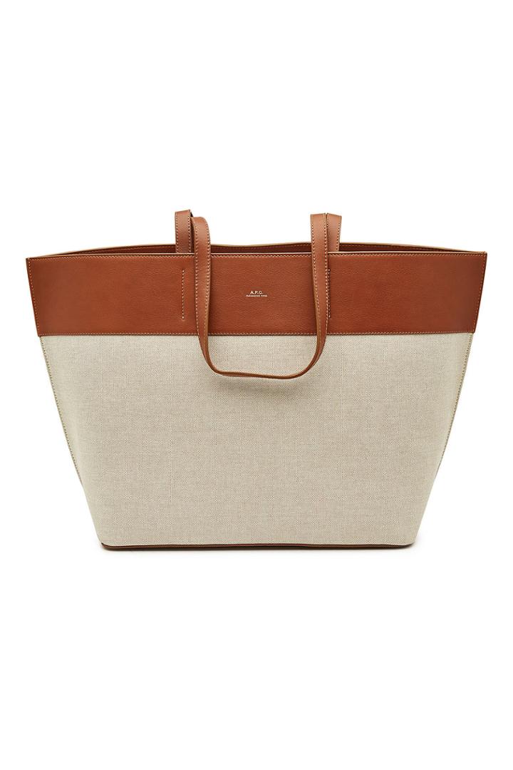 A.p.c. A.p.c. Totally Leather And Canvas Shopper