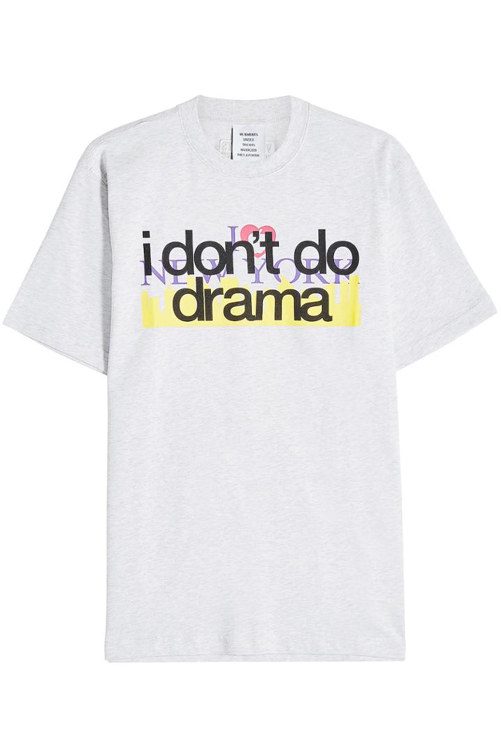 Vetements Vetements I Don't Do Drama Cotton T-shirt