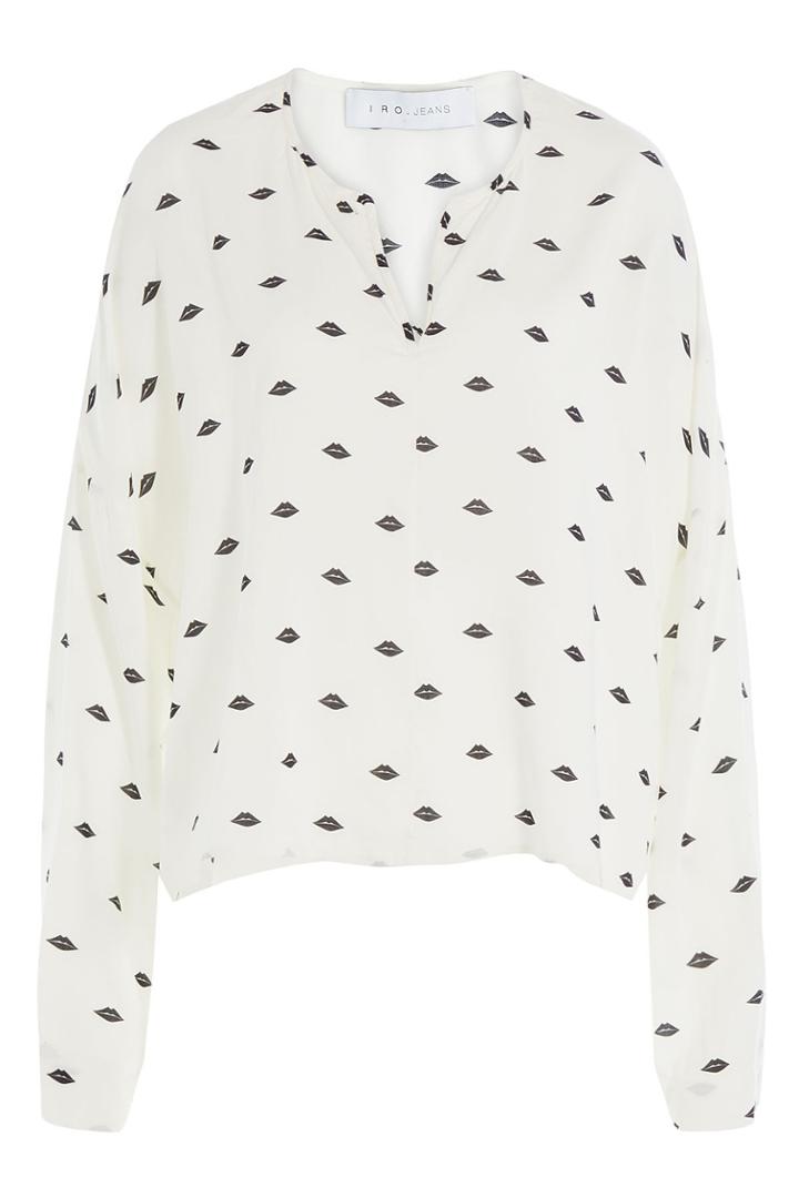 Iro Iro Printed Blouse - White