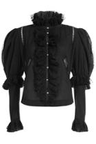 Natasha Zinko Natasha Zinko Cotton Blouse With Ruffles - Black