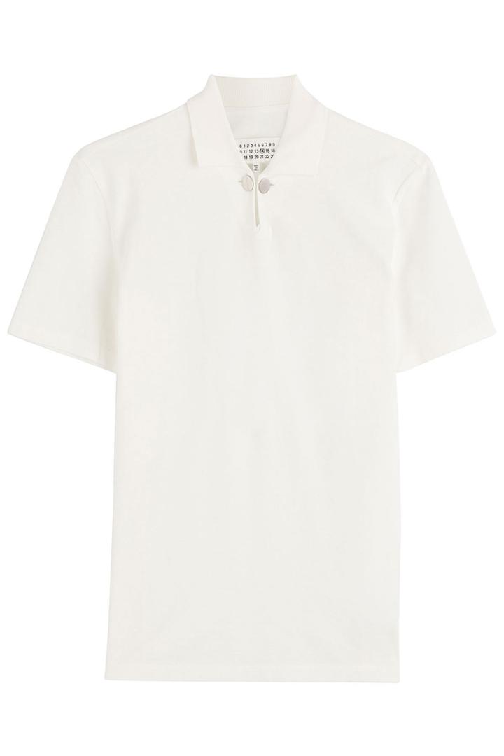 Maison Margiela Maison Margiela Cotton Polo Shirt - White