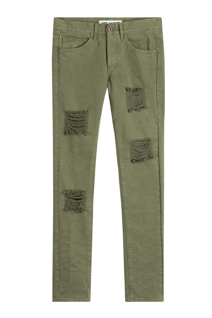 Off White Off White Distressed Jeans