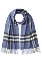 Burberry Shoes & Accessories Burberry Shoes & Accessories Giant Check Cashmere Scarf - Blue